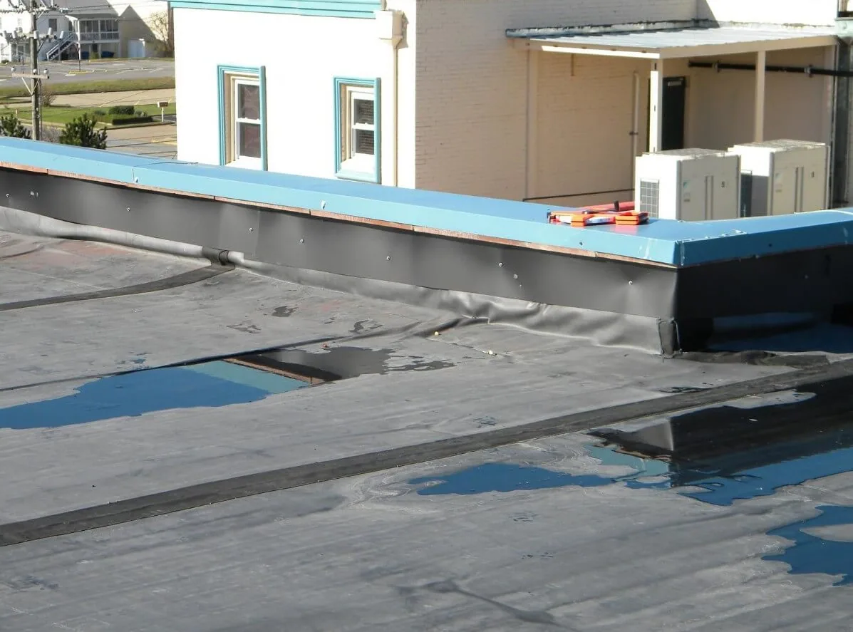 Ponding Water Roof Repair in Lewisville, TX